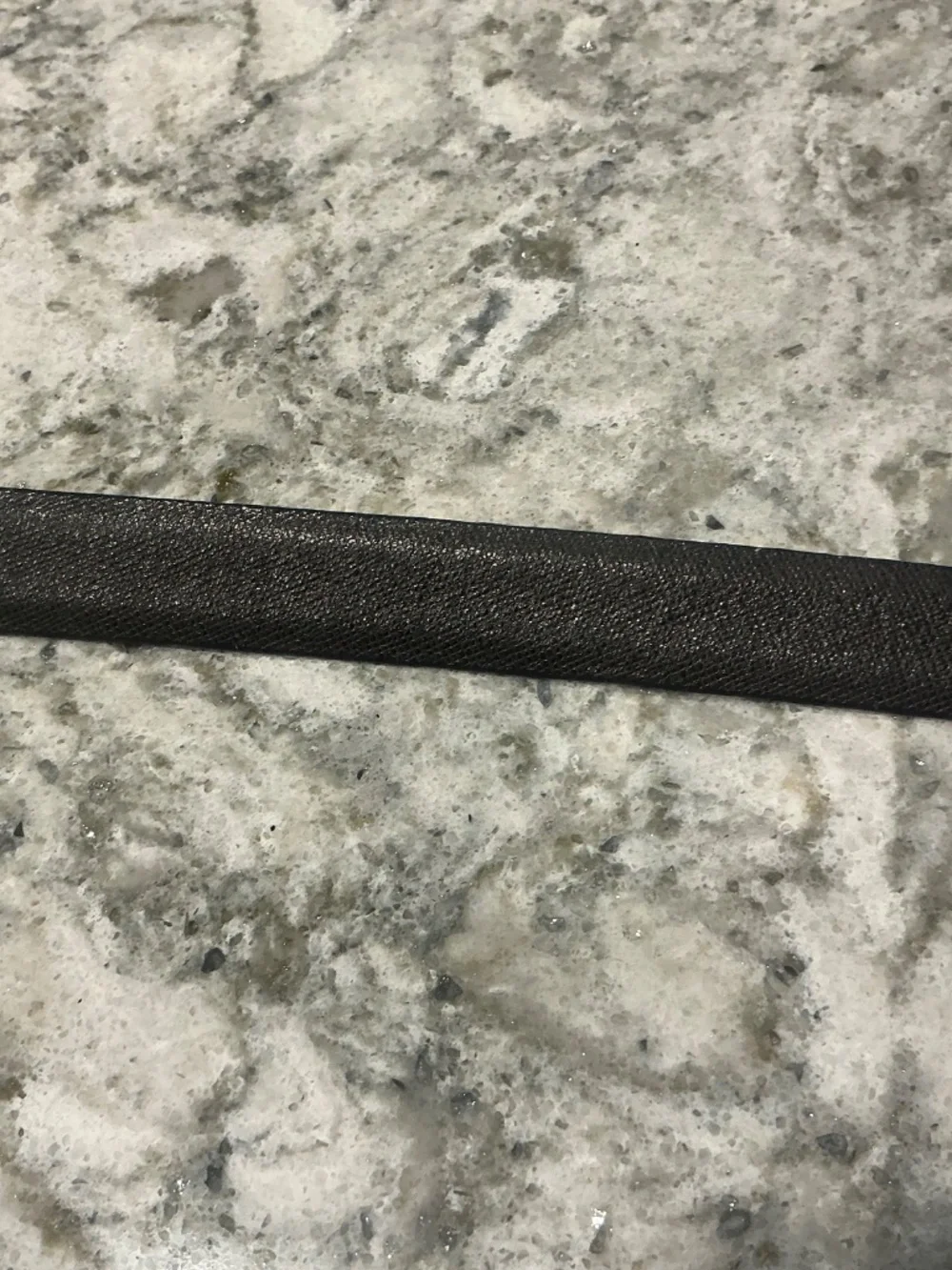 Vintage Christian Dior CD Aniline leather grey belt Small